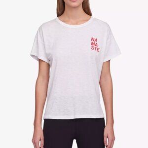 Namaste White Rag & Bone tee with red lettering size Med